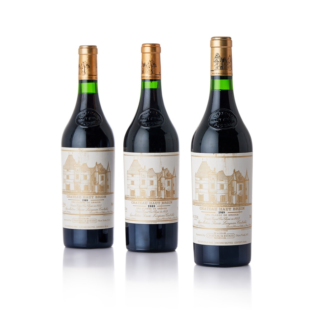 View full screen - View 1 of Lot 3069. Château Haut Brion 1989 (3 BT).