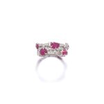 Ruby and diamond ring, 1930s