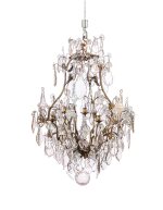 A Louis XV style gilt-bronze thirteen-light chandelier, 20th century