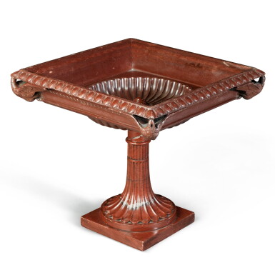 View full screen - View 1 of Lot 43. An Italian carved rosso antico tazza, mid-19th century, in the manner of Benedetto Boschetti.