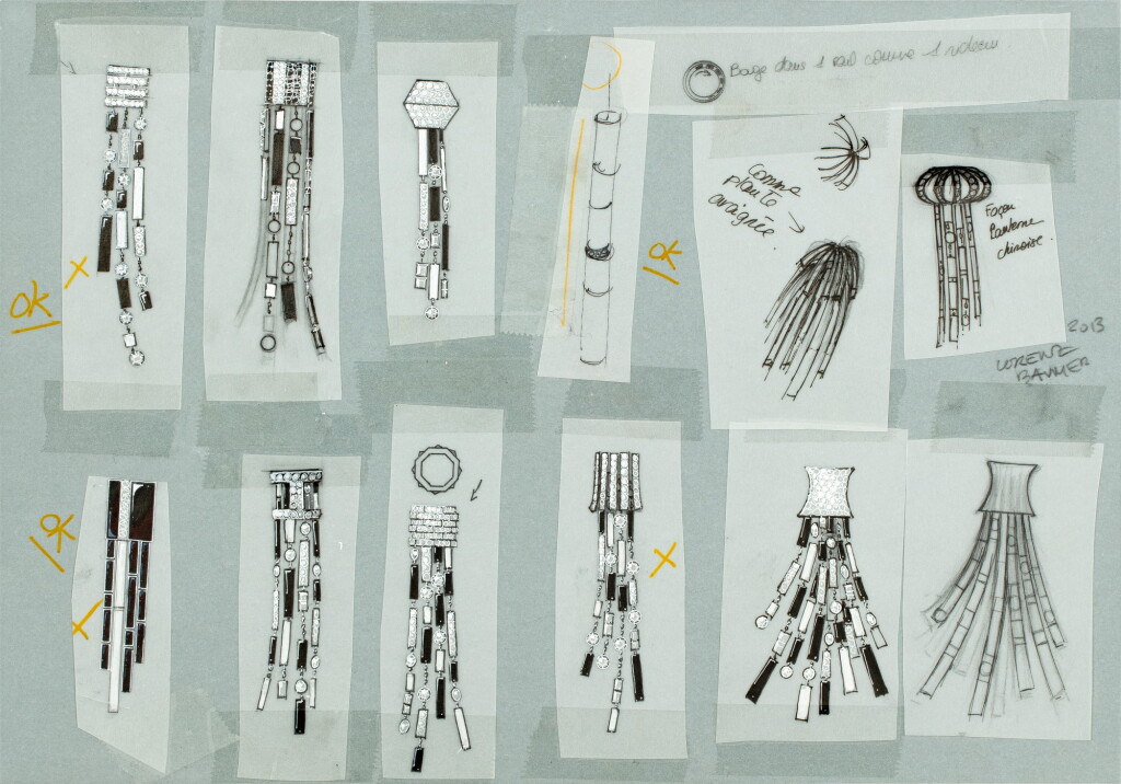 View full screen - View 1 of Lot 85. Lorenz Baumer | Preparatory drawings for brooches and pendants | Dessins préparatoires pour broches et pendentifs.