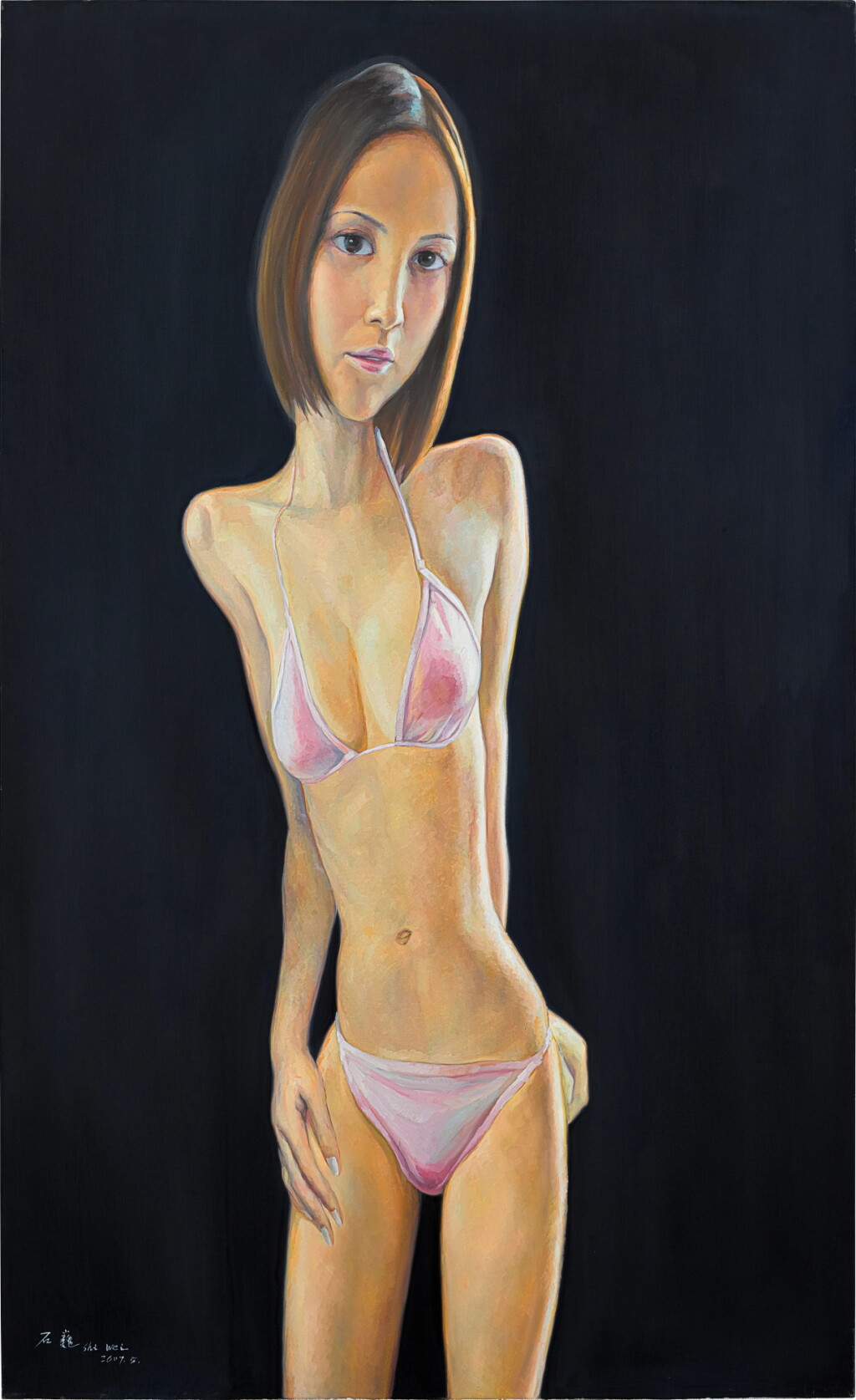 View full screen - View 1 of Lot 5900. Shi Wei 石巍 | Girl in Pink I 粉紅比基尼 I.