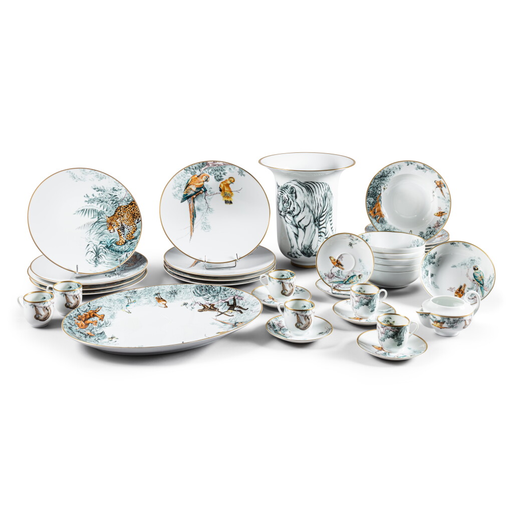 View full screen - View 1 of Lot 442. Set of Thirty-Three Carnets d'Equateur Dinner Set.