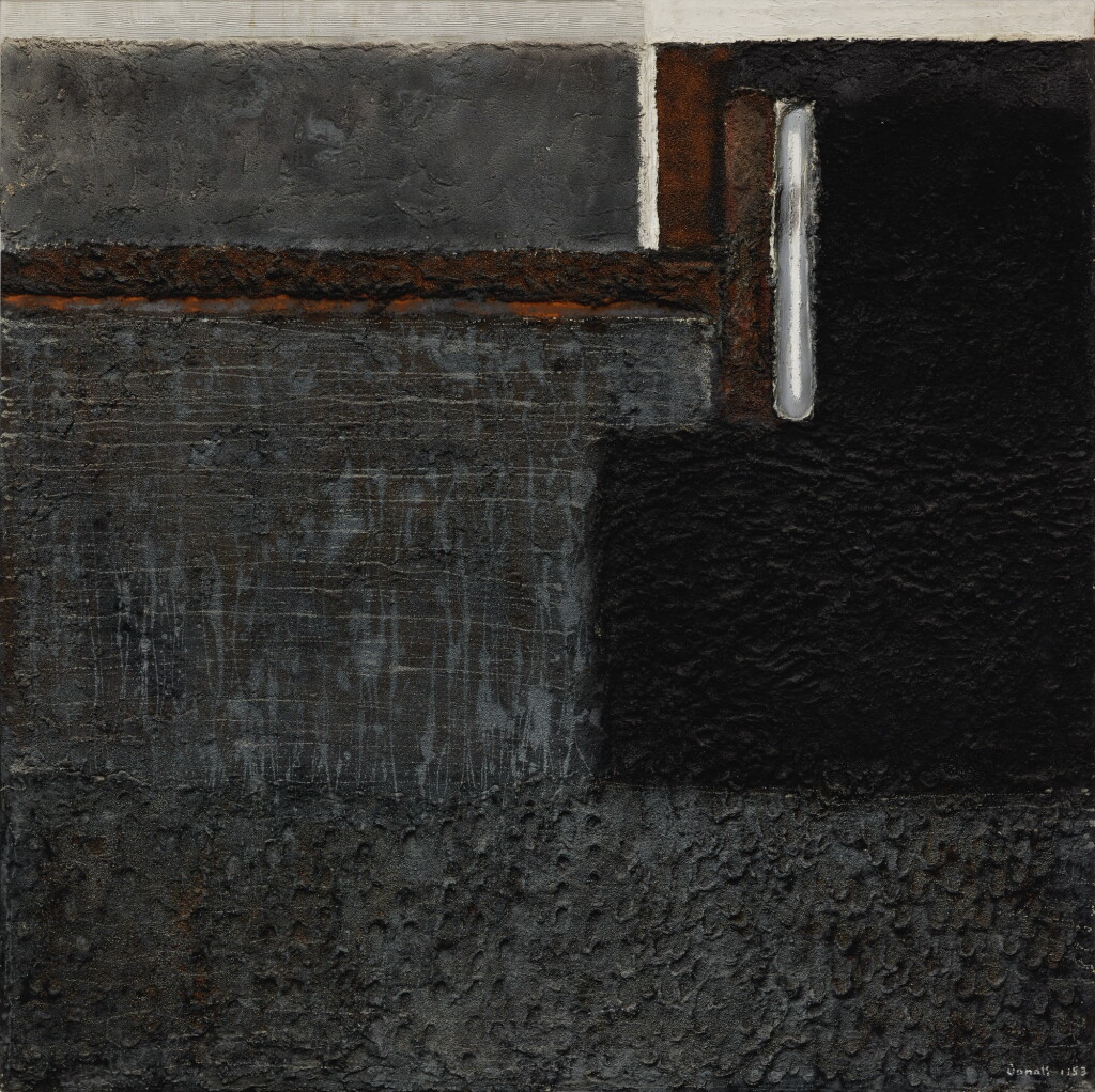 View full screen - View 1 of Lot 69. Grey, Black and Terracotta (Moonscape Series).