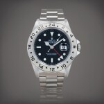 Explorer II 'Swiss only', reference 16570 Montre bracelet en acier avec date et indication 24 heures | Stainless steel wristwatch with date, 24-hour indication and bracelet Vers 1998 | Circa 1998