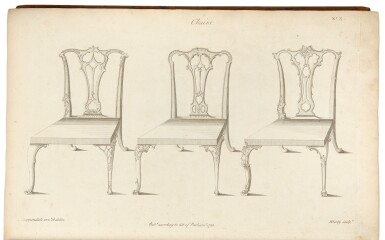 View full screen - View 1 of Lot 33. Thomas Chippendale. The Gentleman and Cabinet-Maker's Director: London: 1762.