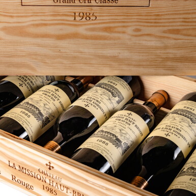 View full screen - View 1 of Lot 55. Château La Mission Haut-Brion 1985 (6 BT).