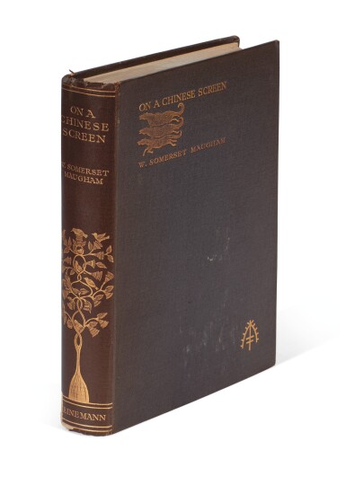 View full screen - View 1 of Lot 43. MAUGHAM | On a Chinese Screen, 1922, inscribed.
