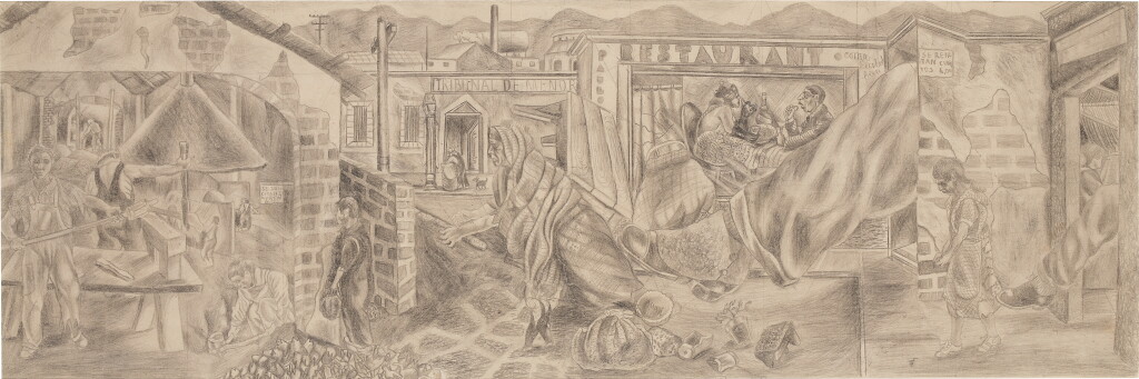 View full screen - View 1 of Lot 10. Mural Study.