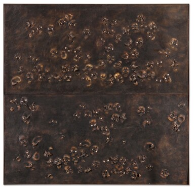 View full screen - View 1 of Lot 286. Skull Wall Panel.