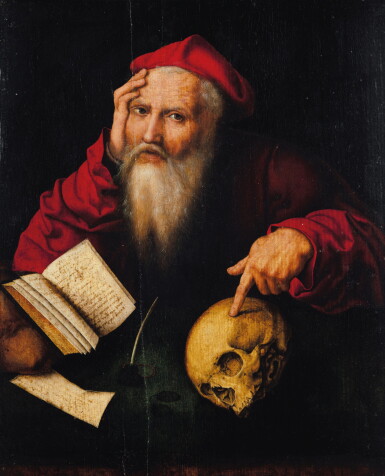 View full screen - View 1 of Lot 58. CIRCLE OF JOOS VAN CLEVE | SAINT JEROME.
