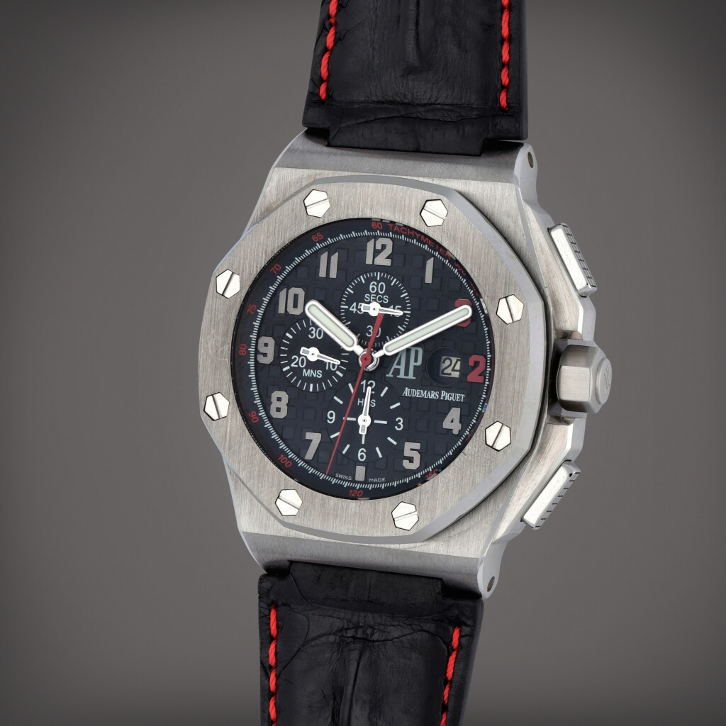 View full screen - View 1 of Lot 292. Royal Oak Offshore 'Shaquille O'Neal', Reference 26133ST.OO.A101CR | A limited edition stainless steel chronograph wristwatch with date | Circa 2008.