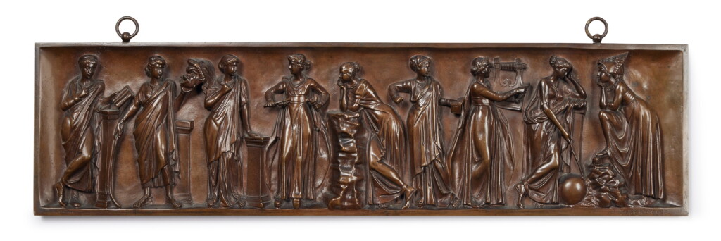 全螢幕檢視 - 查看463Ferdinand Barbedienne, (1810-1892) A Patinated Bronze Figural Bas-Relief, 19th Century的1