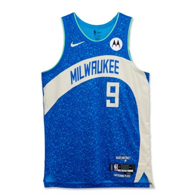 View full screen - View 1 of Lot 68. Bobby Portis Jr. Milwaukee Bucks 2023-2024 In-Season Tournament Quarterfinals Game Worn City Edition Jersey .
