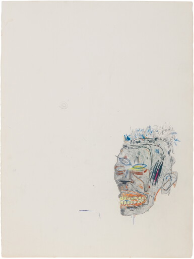 View full screen - View 1 of Lot 225. JEAN-MICHEL BASQUIAT | UNTITLED (HEAD) .