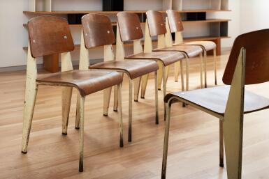 View full screen - View 1 of Lot 30. Set of Six "Métropole" Chairs.