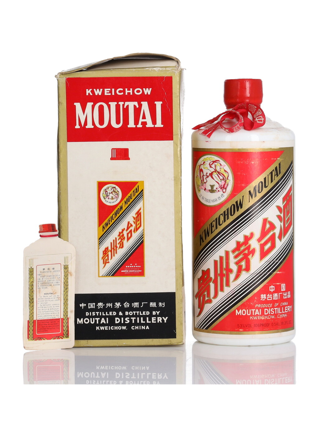 View full screen - View 1 of Lot 32. 1980年代 "大飛天"貴州茅台酒 Kweichow Flying Fairy Moutai 1980's 53.0 abv NV (1 BT 54cl).