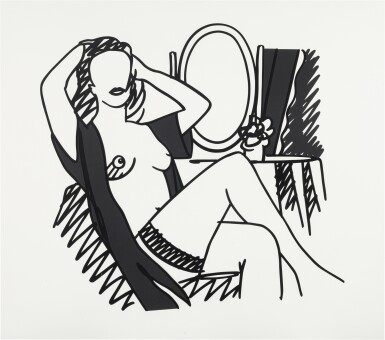 View full screen - View 1 of Lot 53. Nude and Mirror.