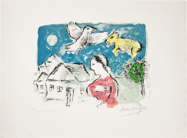 View full screen - View 1 of Lot 72. MARC CHAGALL | LE VILLAGE (DEUXIÈME ÉTAT) (M. 917BIS.).