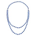 Sapphire and Diamond Necklace |「緬甸」未經加熱藍寶石 配 鑽石 項鏈(藍寶石共重約145.22克拉)