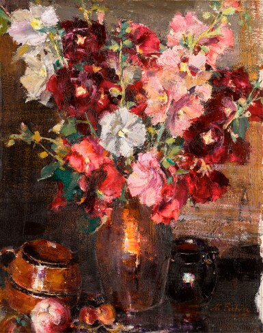 View full screen - View 1 of Lot 101. NIKOLAI FECHIN | Hollyhocks .