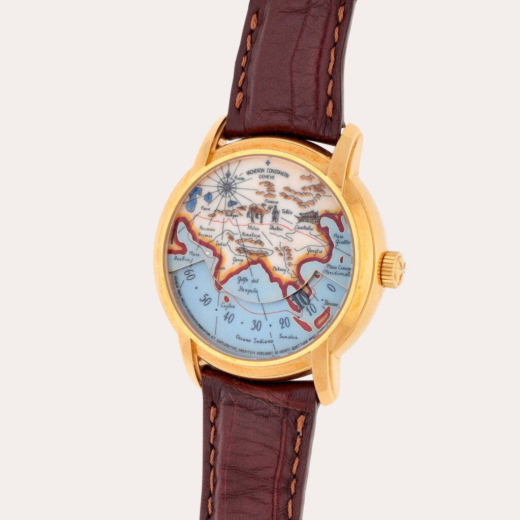 View full screen - View 1 of Lot 73. Les Métiers d'Arts Tribute to the Great Explorers 'Marco Polo', Reference 47070/000J-9086 | A yellow gold wandering hours wristwatch | Made in 2013.