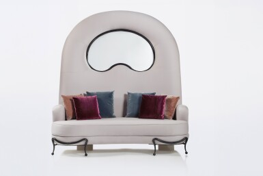 View full screen - View 1 of Lot 135. High-Backed Sofa.