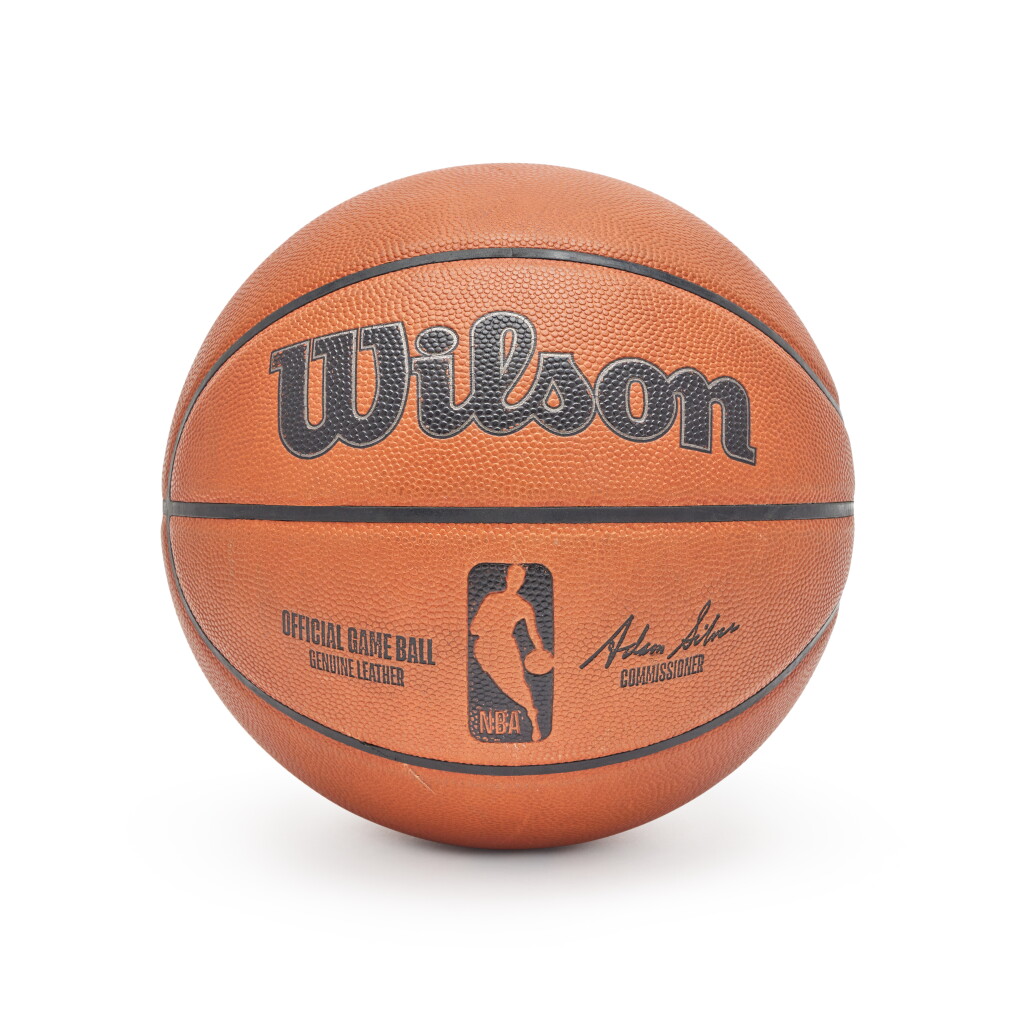 View full screen - View 1 of Lot 205. Game Used 2024-2025 Washington Wizards v. Cleveland Cavaliers Ball | Alex Sarr and Bub’s Carrington Second Career Game.