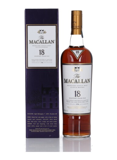 View full screen - View 1 of Lot 13. The Macallan 18 Year Old Sherry Oak 43.0 abv 1996 (1 Bottle 75cl).