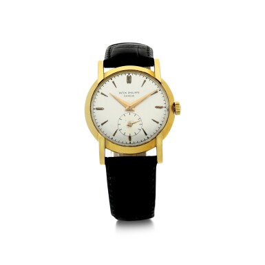 View full screen - View 1 of Lot 149. PATEK PHILIPPE | REFERENCE 2429/1 A YELLOW GOLD WRISTWATCH, MADE IN 1952 .