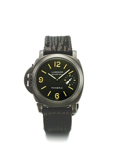View full screen - View 1 of Lot 100. PANERAI | REF PAM00026 LUMINOR MARINA DESTRO, A PVD COATED STAINLESS STEEL CUSHION FORM LEFT HANDED WRISTWATCH CIRCA 1998.