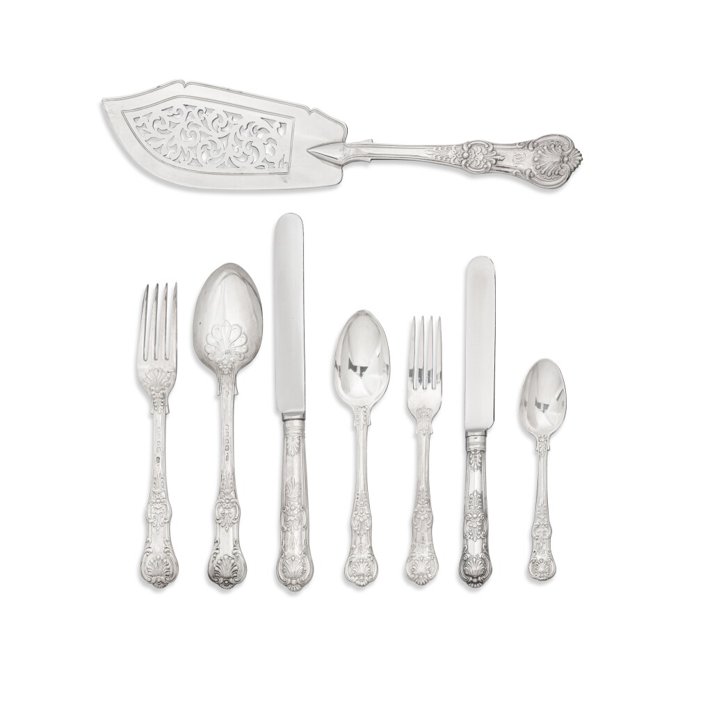 View full screen - View 1 of Lot 170. A Victorian silver table service, by Chawner & Co, London, 1848.