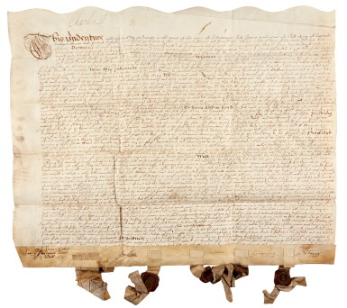 View full screen - View 1 of Lot 21. Charles I | Document signed, as Prince of Wales, granting Brampton Wood to John Craig, 10 December 1624.