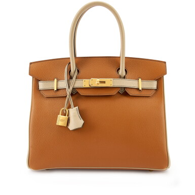 View full screen - View 1 of Lot 7879. Gold and Trench Epsom HSS Birkin 30 Brushed Gold Hardware, 2019.