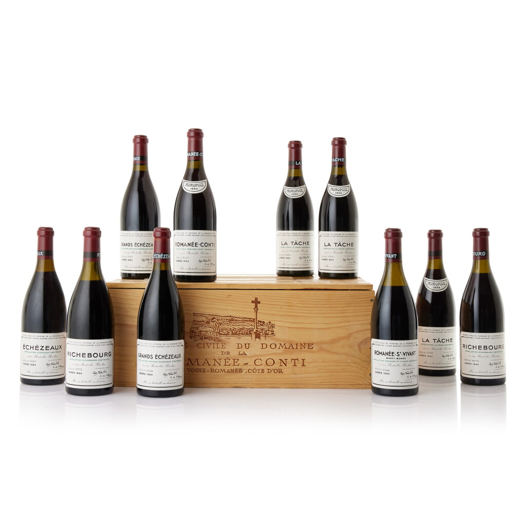 View full screen - View 1 of Lot 8201. Domaine de la Romanée-Conti Assortment 1994 Domaine de la Romanée-Conti (12 BT).