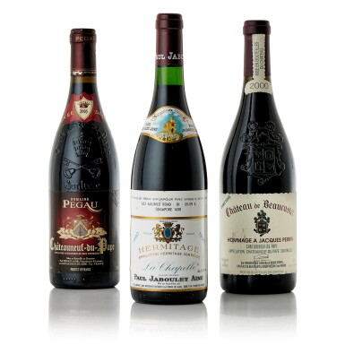 View full screen - View 1 of Lot 8413. Châteauneuf du Pape Mixed lot (2 BT).