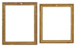 A set of two French baguette frames