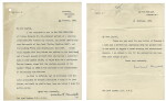  Winston S. Churchill | A pair of typed letters signed ("Winston Churchill"), to Walter Layton, 1950