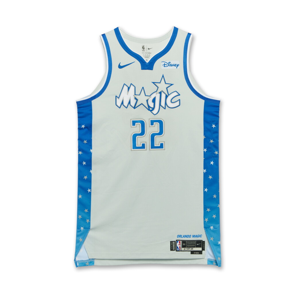 View full screen - View 1 of Lot 16. Franz Wagner Orlando Magic 2025-2026 Game Worn City Edition Jersey.