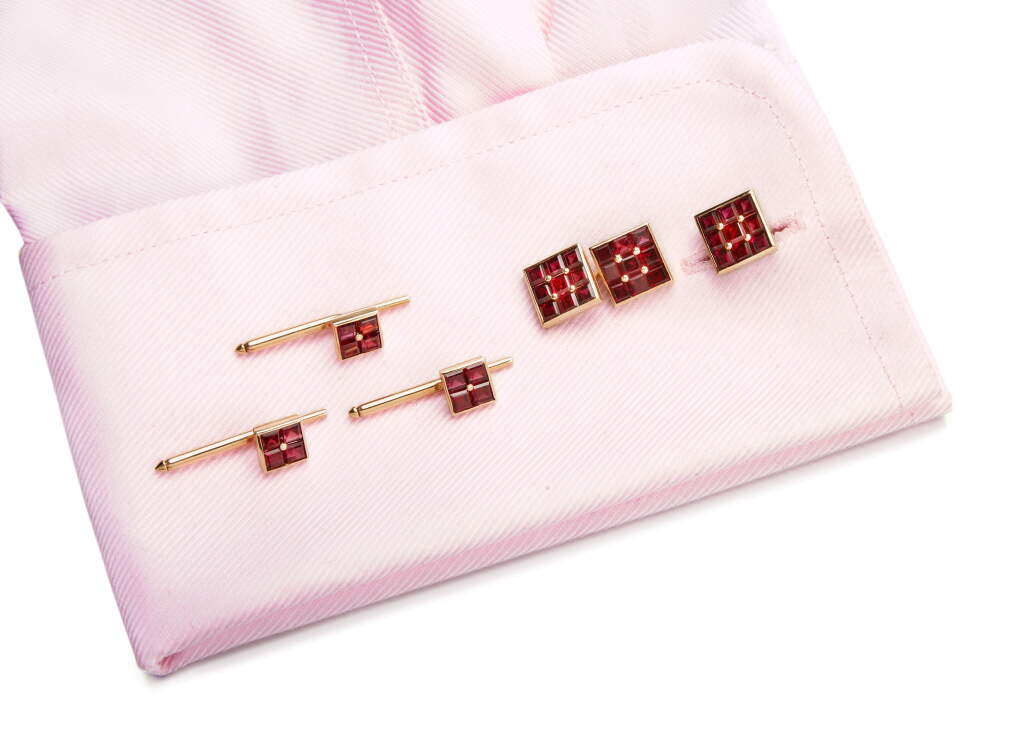 View full screen - View 1 of Lot 1039. TIFFANY & CO. | RUBY DRESS SET.