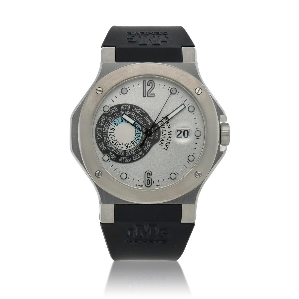 View full screen - View 1 of Lot 66. Sport GMT Stainless steel world time wristwatch with date Circa 2005.