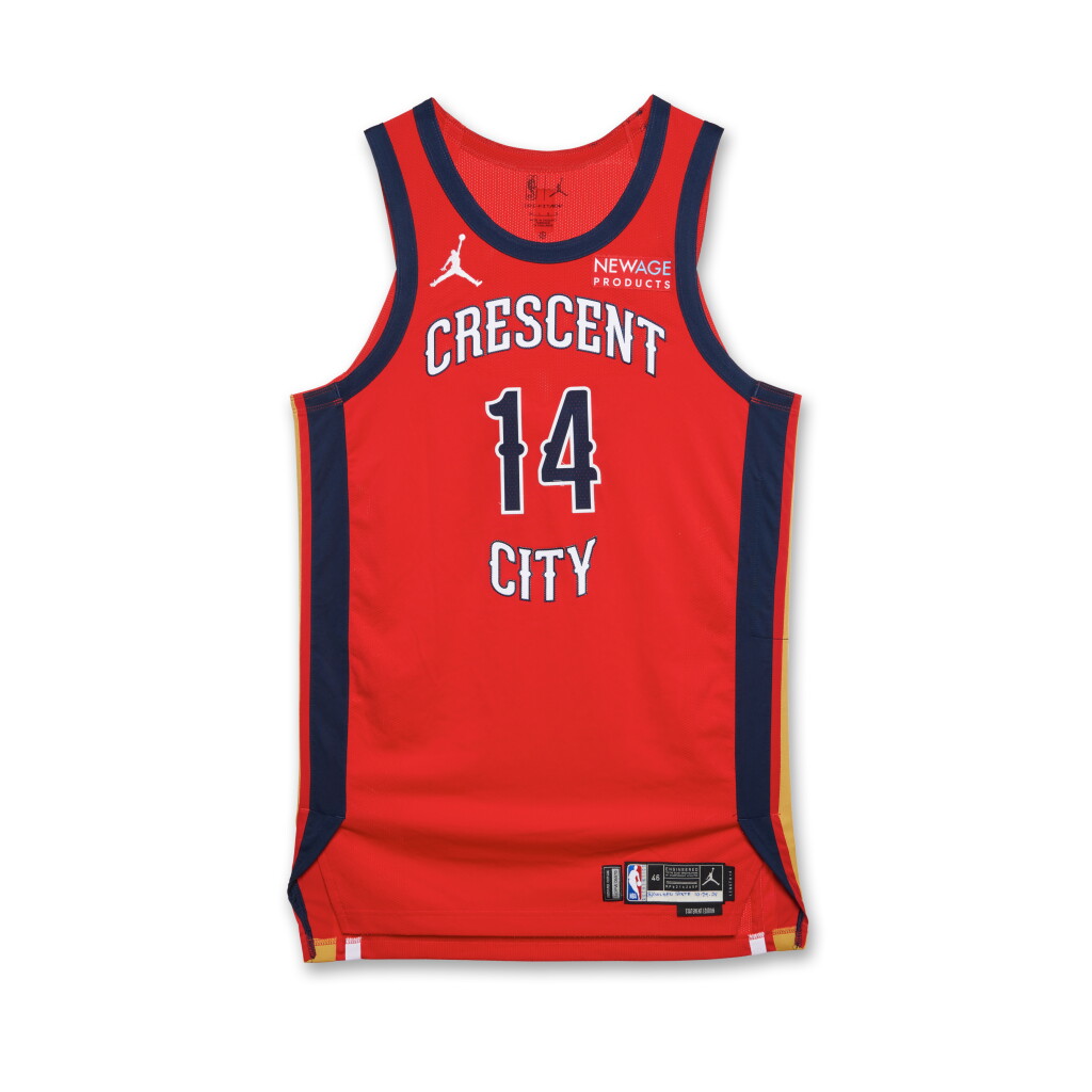 View full screen - View 1 of Lot 246. Brandon Ingram New Orleans Pelicans 2024-2025 Game Worn Statement Edition Jersey .