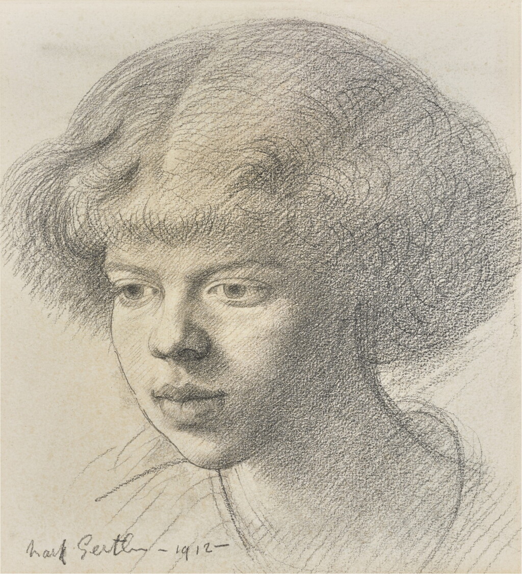 View full screen - View 1 of Lot 221. Study for The Violinist.