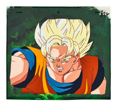 View full screen - View 1 of Lot 15. DRAGON BALL Z BY TOEI ANIMATION 龍珠Z by東映動畫 | SUPER SAIYAN GOKU ANIMATION CEL 超級賽亜人悟空動畫手稿.