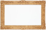 An altered 20th century reproduction Louis XIV-XV style carved giltwood frame