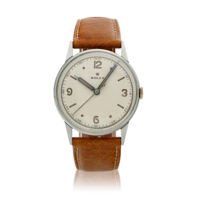 View full screen - View 1 of Lot 2. Reference 3660, A stainless steel wristwatch, Circa 1938.