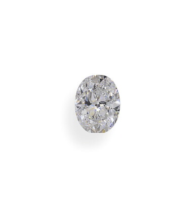 View full screen - View 1 of Lot 17. A 1.00 Carat Oval-Shaped Diamond, D Color, VVS1 Clarity.