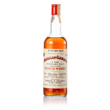 View full screen - View 1 of Lot 36. Macallan-Glenlivet Gordon & MacPhail 25 Year Old 43.0 abv NV (1 BT 75cl).