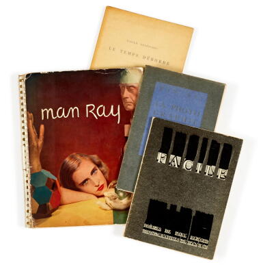 View full screen - View 1 of Lot 1091. (Photography) — Man Ray | Collection of signed photobooks, including "Facile".