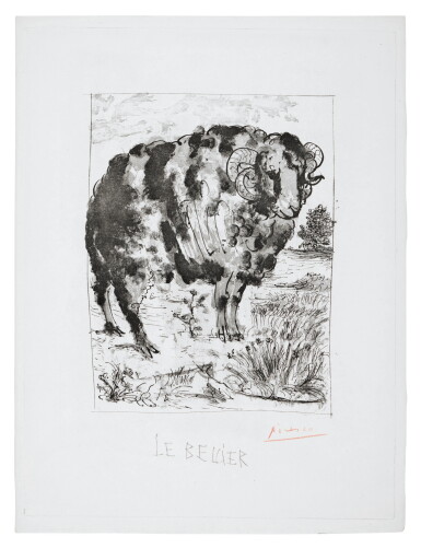 View full screen - View 1 of Lot 112. Le Bellier, from Eaux-Fortes originales pour les textes de buffon.
